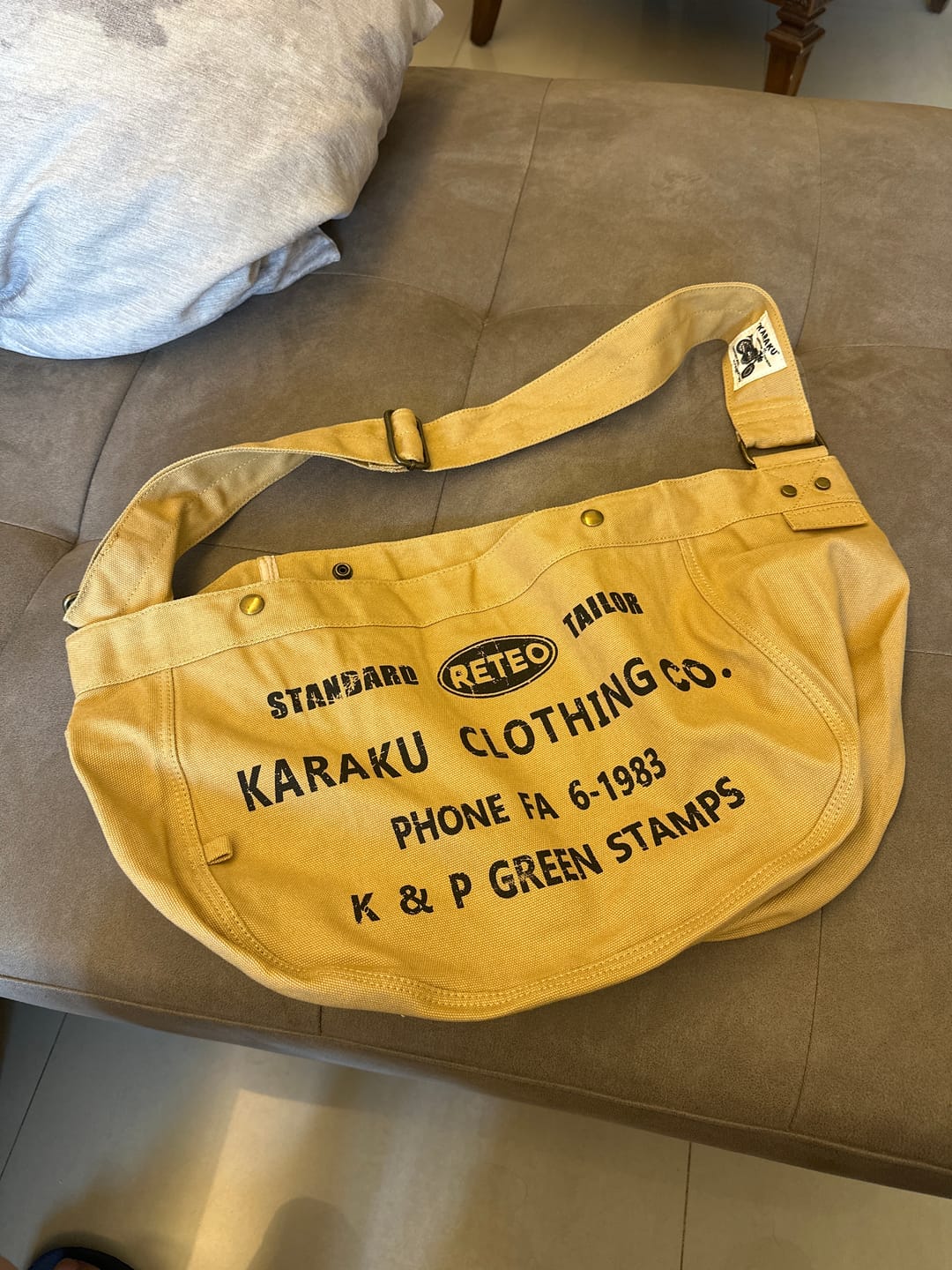 Customer photo review of 改良型 60‘s キャンバスニュースペーパーバッグ