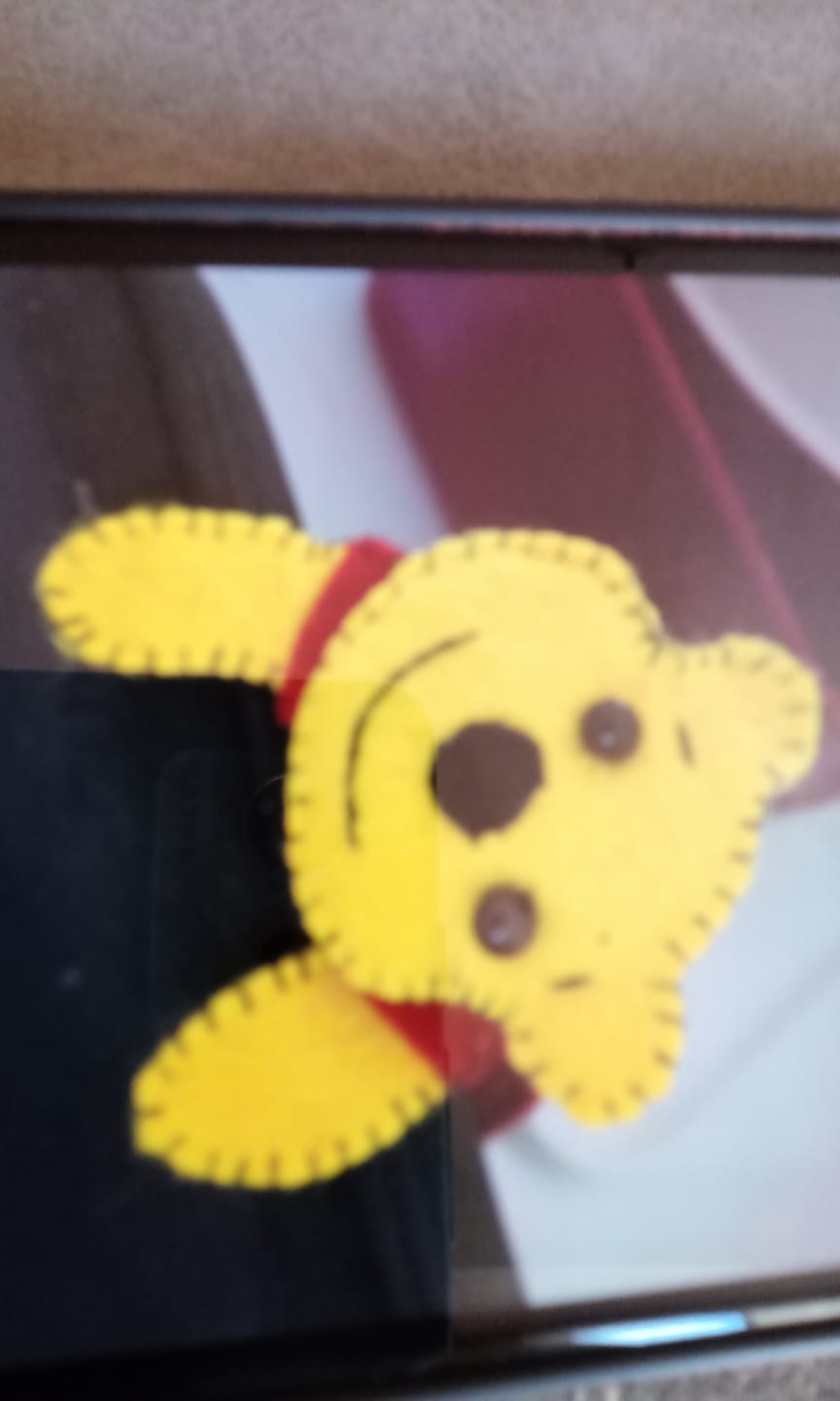 Customer photo review of Pocket Teddy Bear Pooh  PDF Pattern