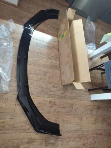 Customer photo review of Universal Gloss Black Front Splitter Lip