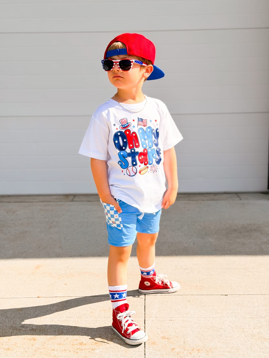 Customer photo review of Star Holiday | Cargo Pocket Tie Shorts