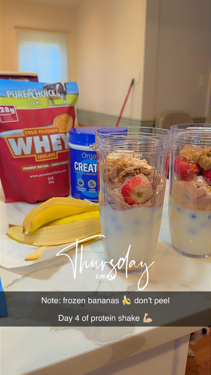 Customer photo review of 3 Flavor Whey Protein Isolate Combos