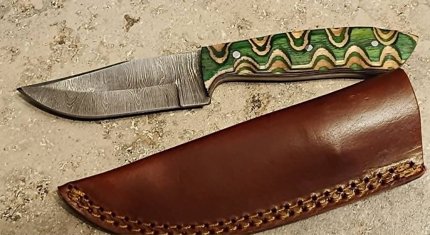 Customer photo review of Seconds Damascus Knife
