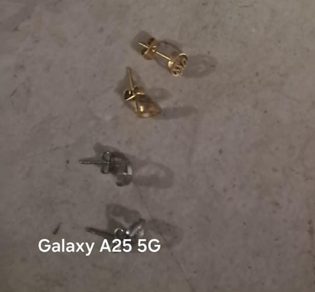 Customer photo review of Mini Era Logo Studs