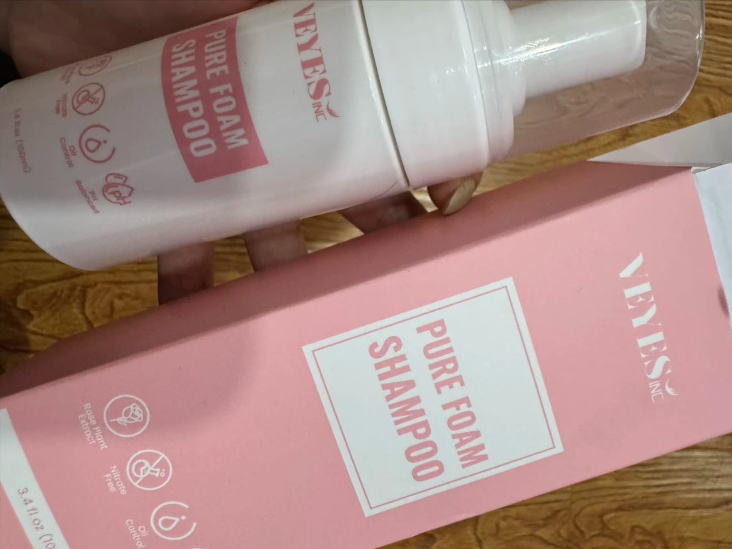 Customer photo review of Pure Foam Shampoo 100ML
