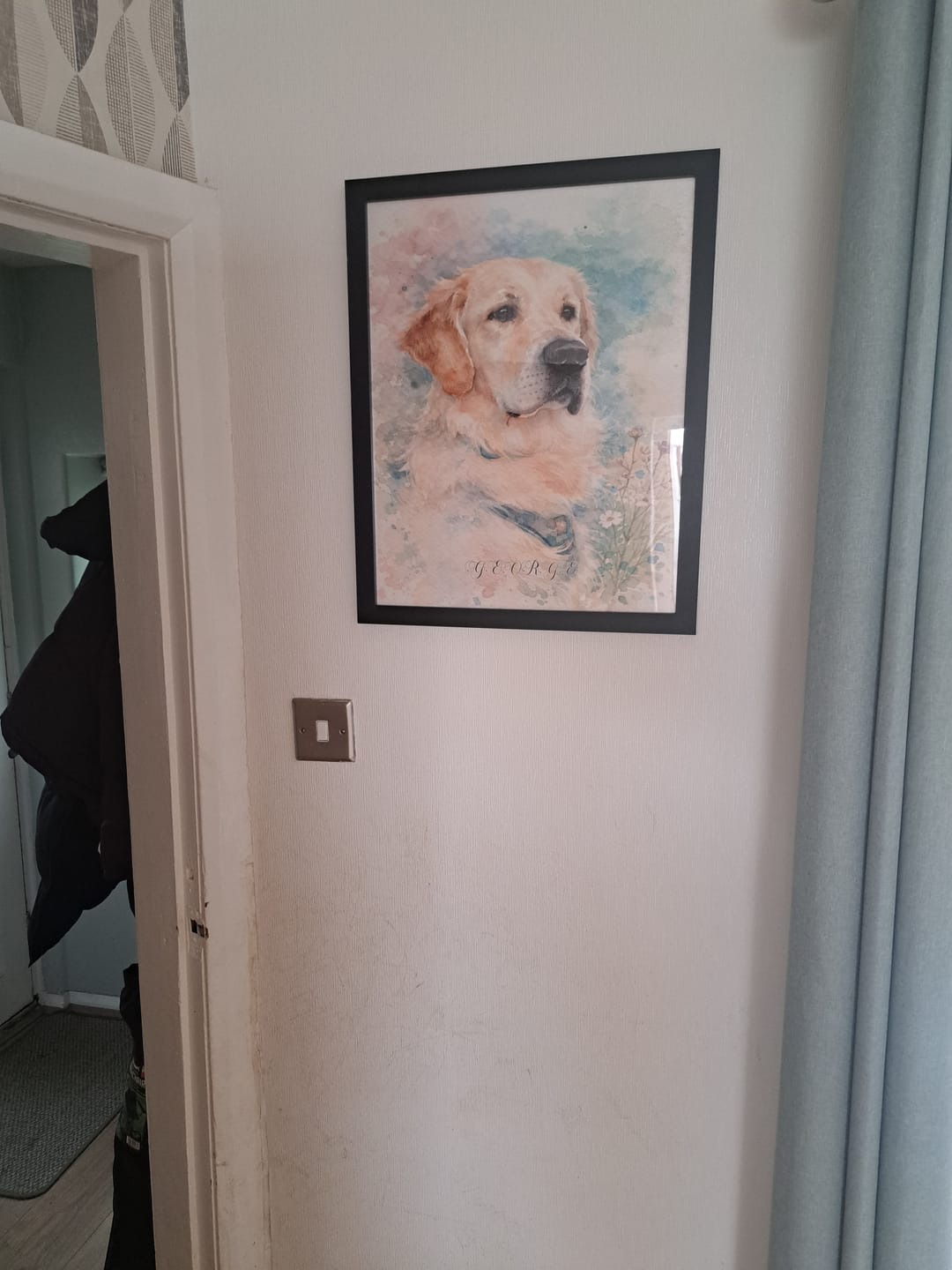 Customer photo review of Watercolour -  Personalised Poster