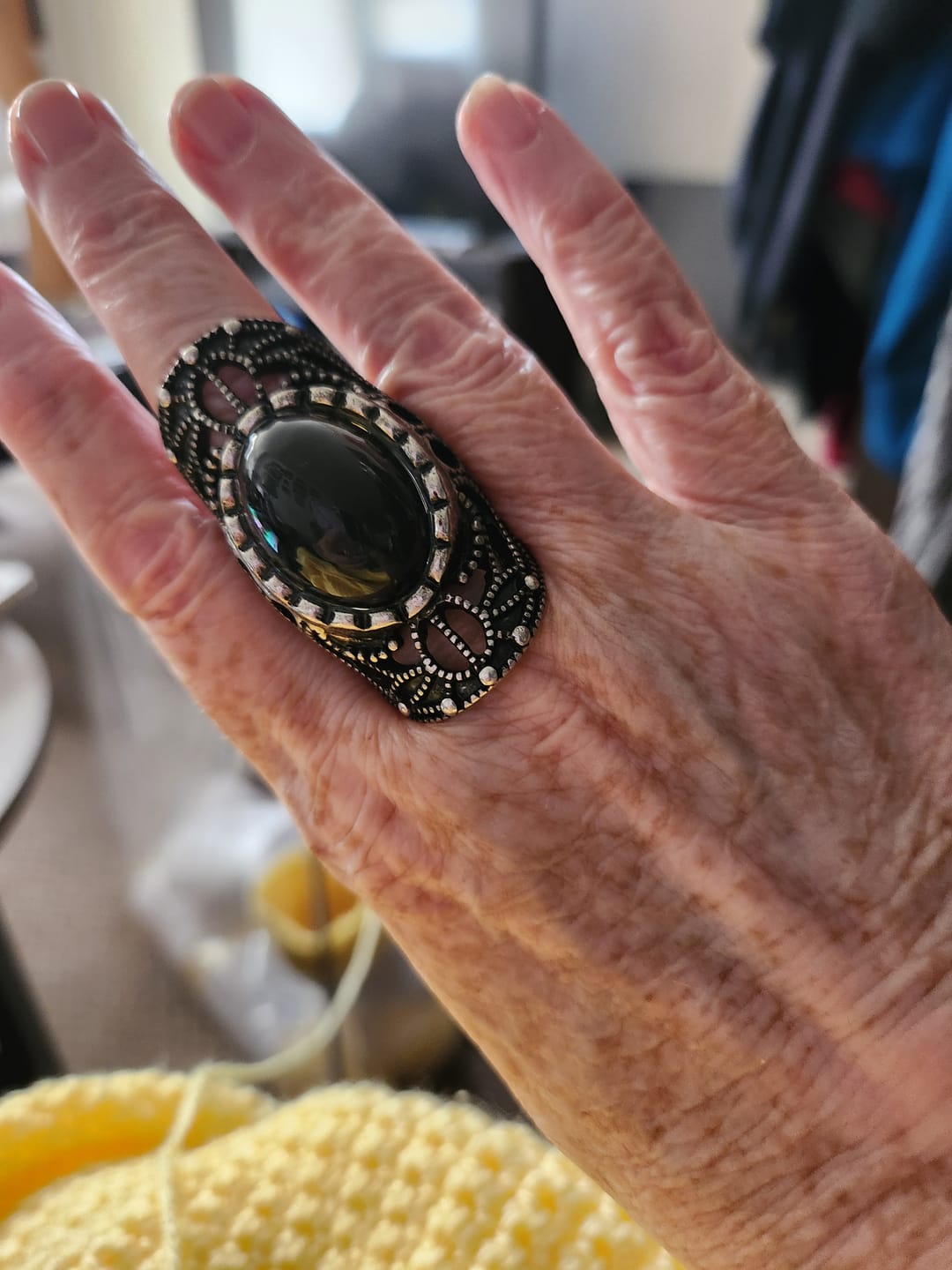 Customer photo review of Empowering New-Age Mood Ring