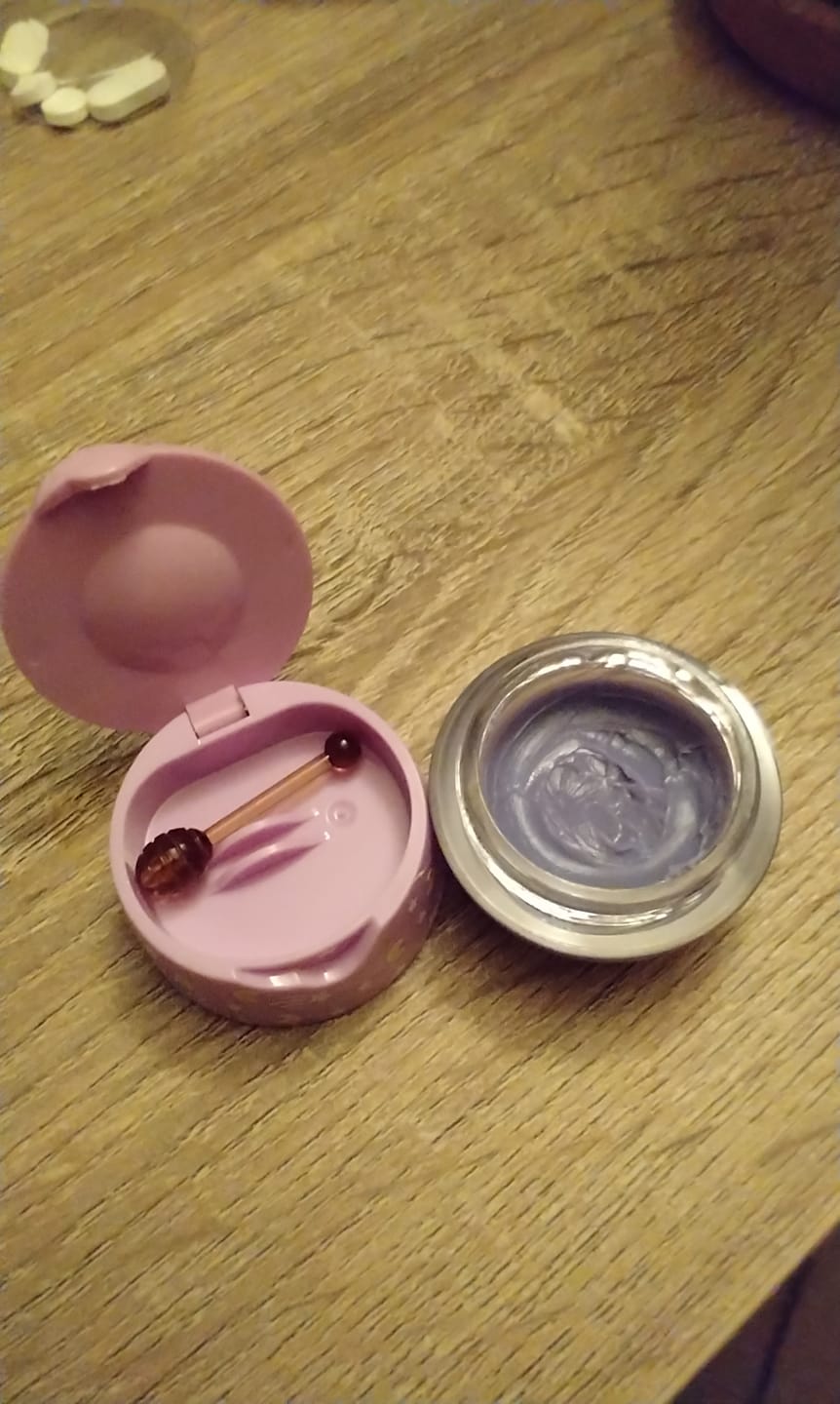 Customer photo review of Lavender Chamomile Lip Sleep Mask