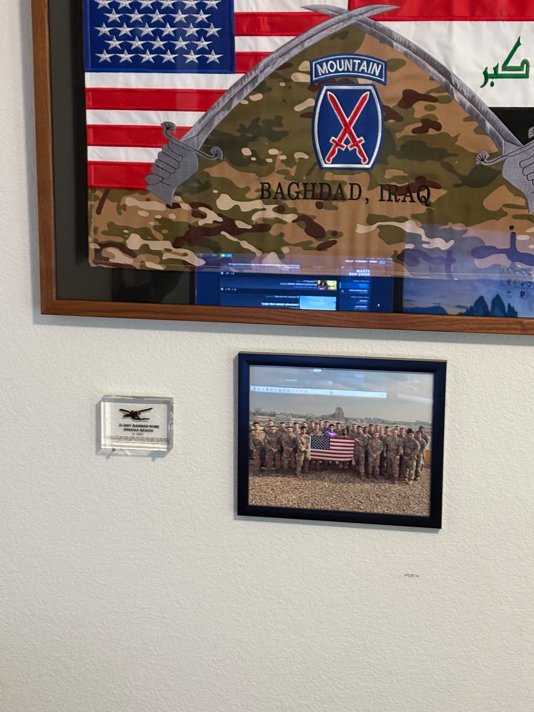 Customer photo review of D-Day Barbed Wire Artifact Display