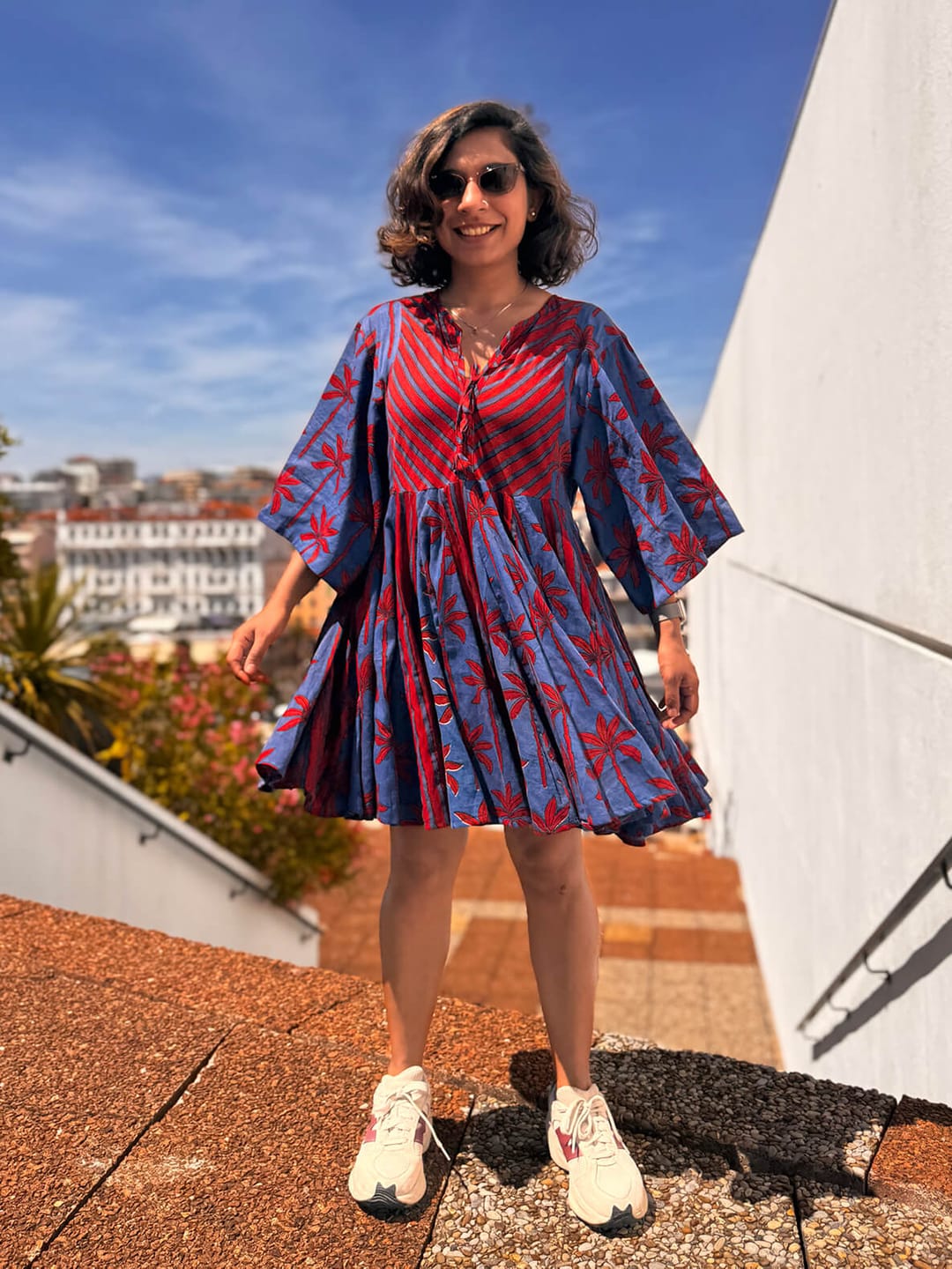 Customer photo review of Anaya Cotton Midi Dress
