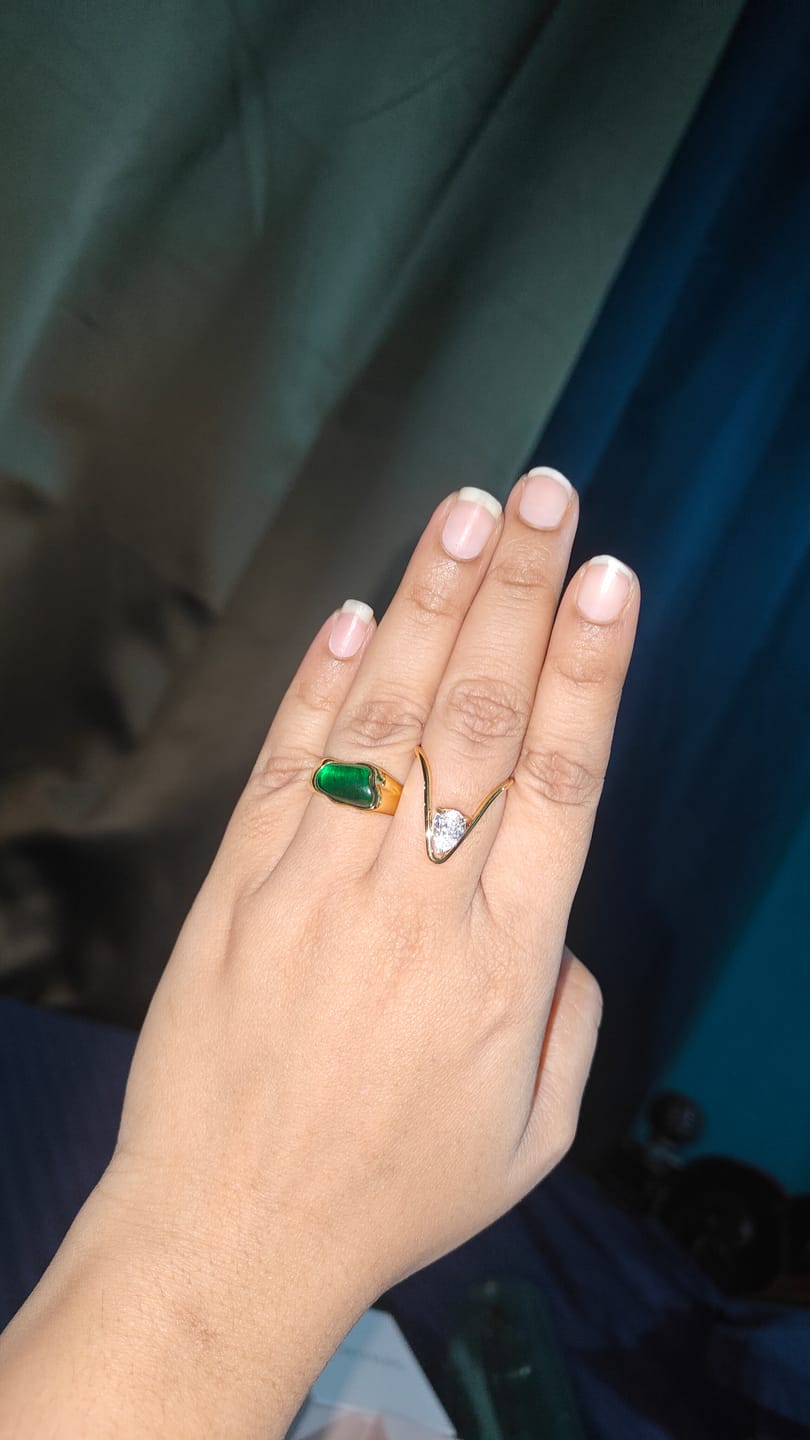 Customer photo review of Greenstone Enigma Ring