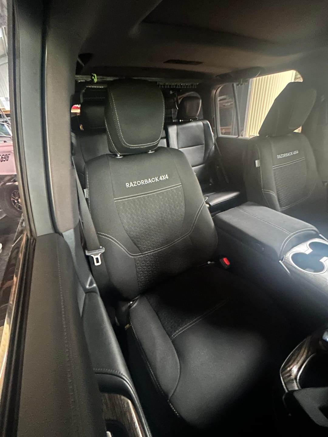 Customer photo review of Toyota Landcruiser 300 Series - VX - GP6 Premium Neoprene 2x Front Row Seat Covers (Made to Order)