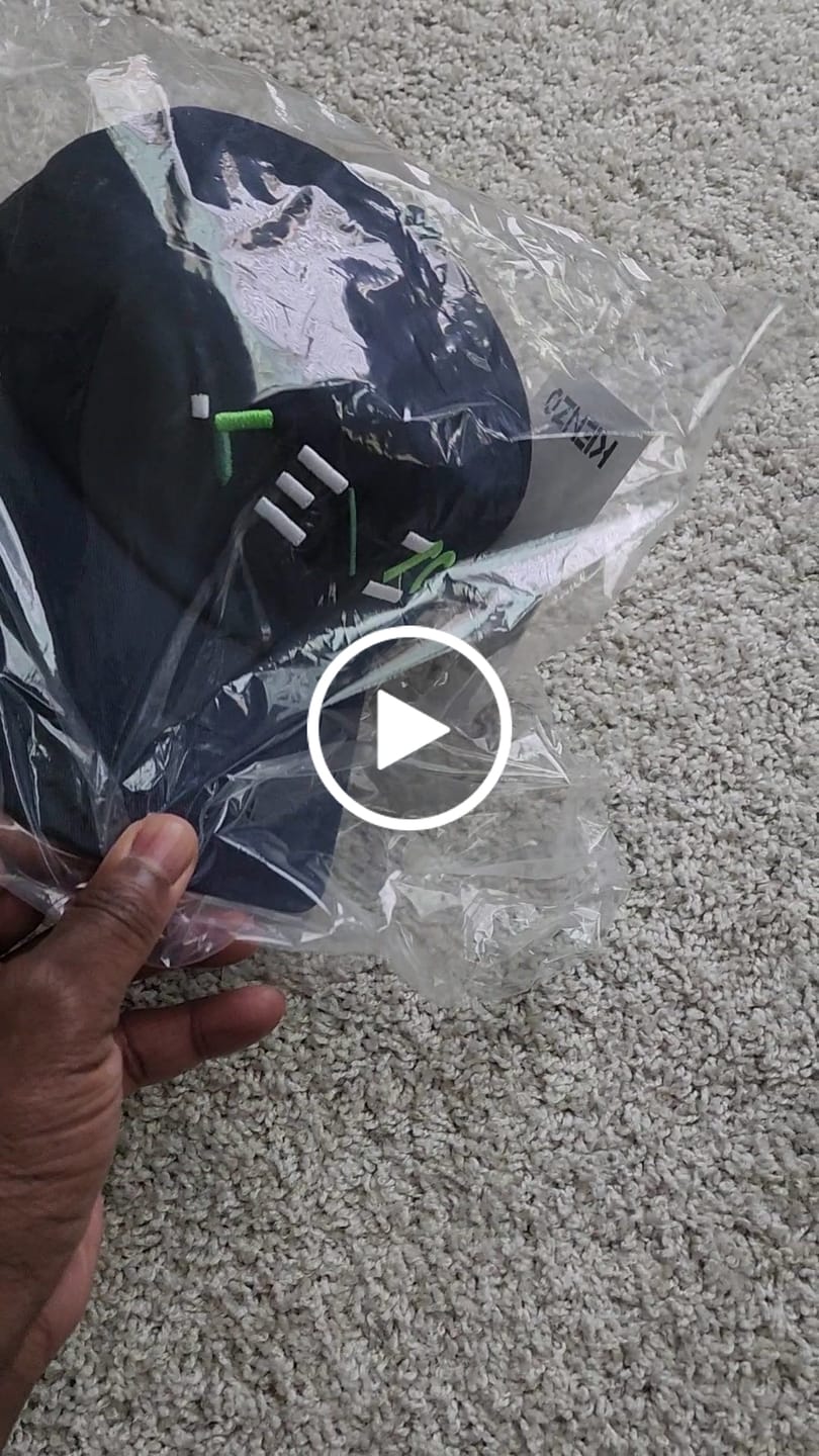 Customer video review of Kenzo (navy blue “ kenzo logo baseball cap)
