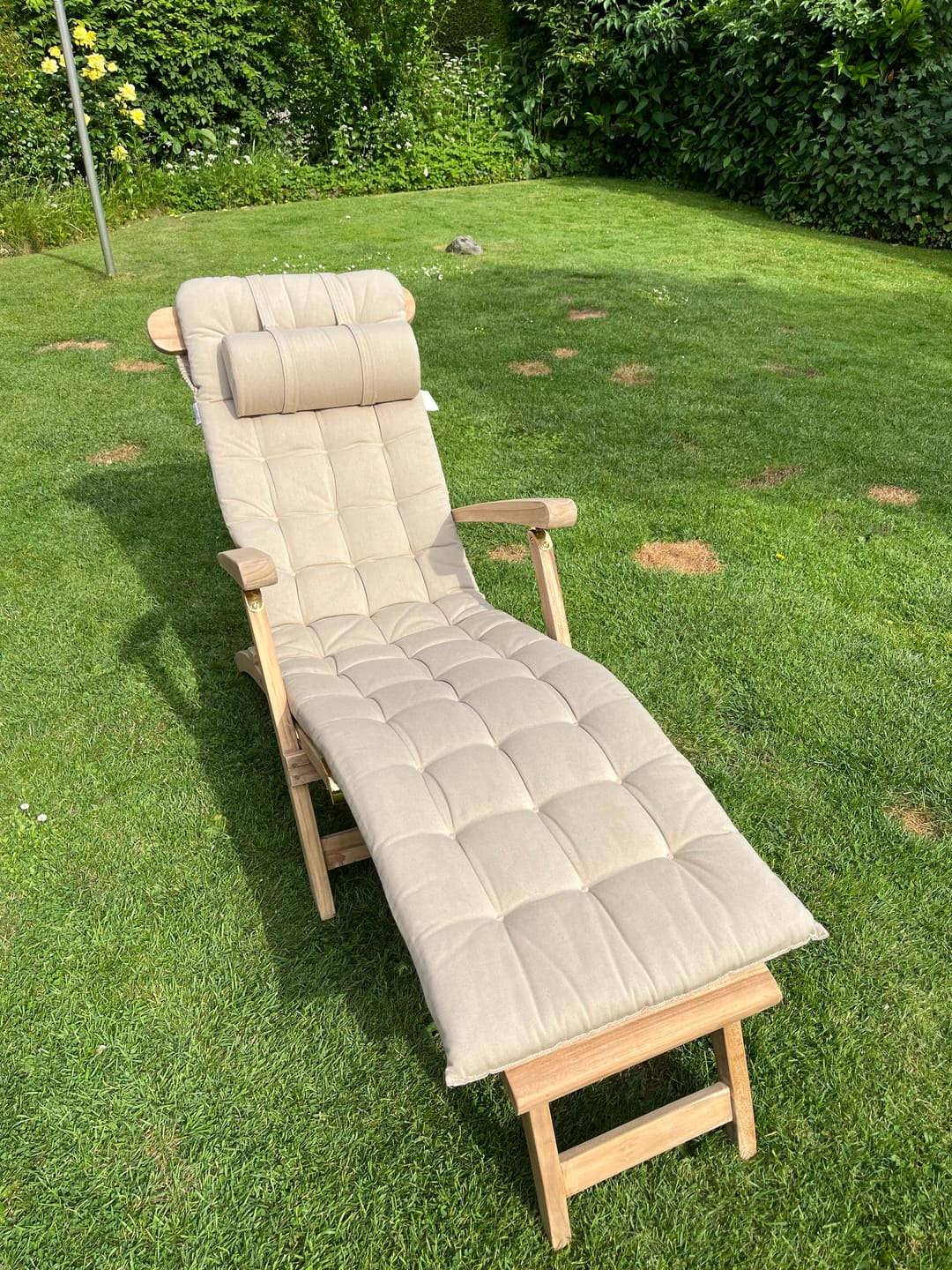 Customer photo review of Deckchair Teak Dominica