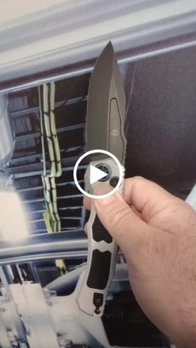 Customer video review of The Back Door: Heretic Knives Wraith V4 SE Auto Knife – 3.7” MagnaCut Blade, Blizzard Chassis, Battleworn Black – Made in USA (Demo)