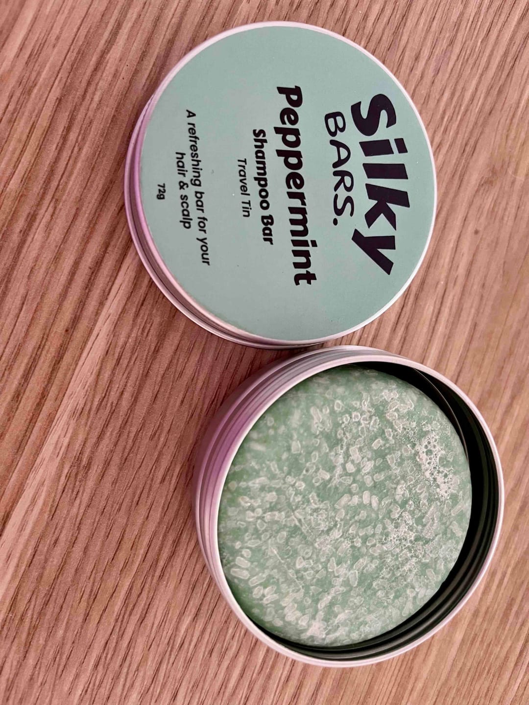 Customer photo review of Peppermint Oil Anti-Dryness Shampoo Bar
