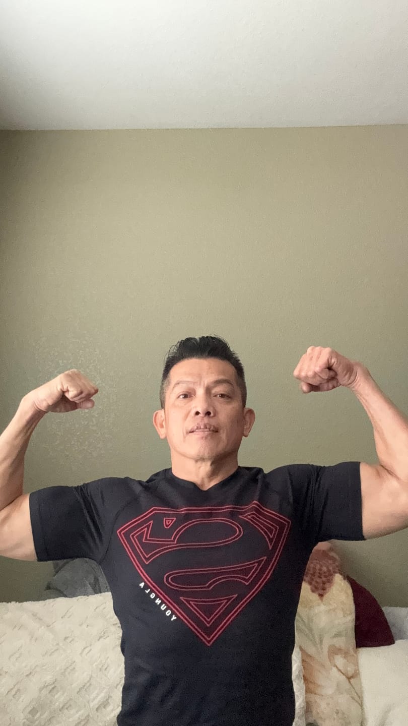 Customer photo review of 4117 - Superman Compression Tees