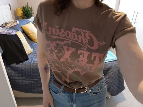 Customer photo review of 'Choosin Texas' Faded T-Shirt