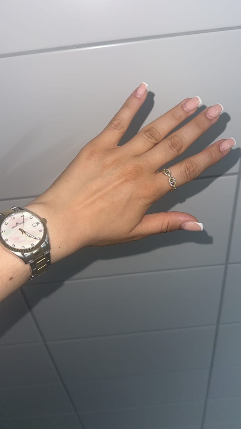 Customer photo review of Pave Flow Deluxe Ring 14K Vergoldet