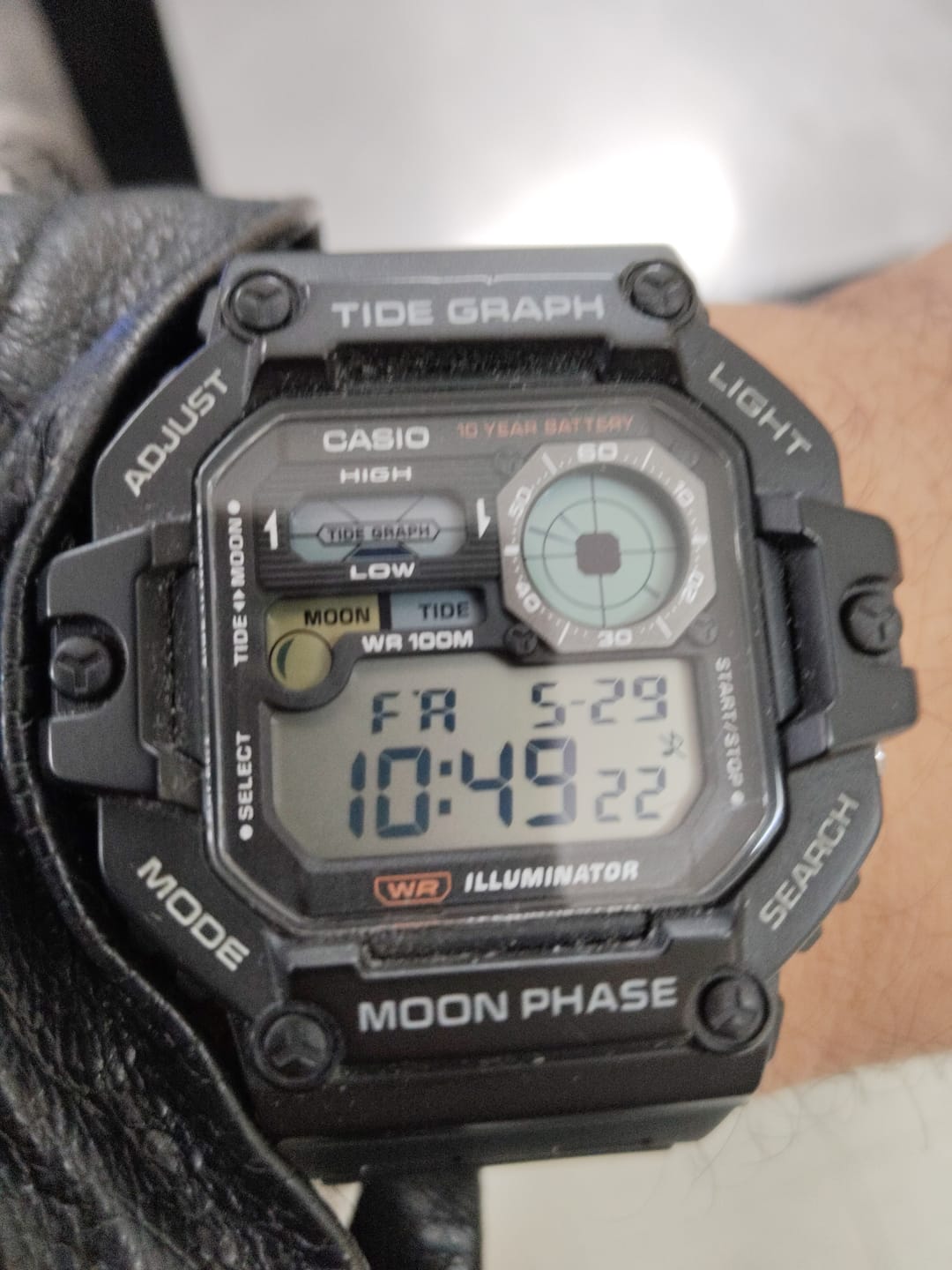 Customer photo review of Reloj Casio Vintage WS-1700H-1AV Tide Graph Moonphase