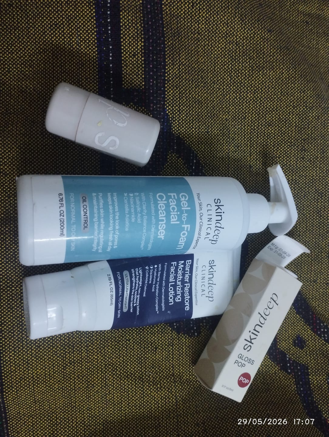 Customer photo review of Barrier Restore Moisturizing Facial Lotion