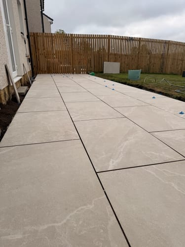 Customer photo review of Roca - Beige Porcelain Paving Tiles - 900 x 600 x 20mm