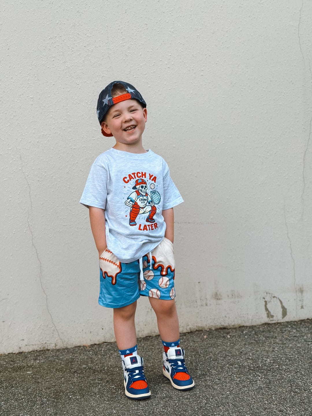 Customer photo review of Bubble Drip Holiday | Tie Shorts