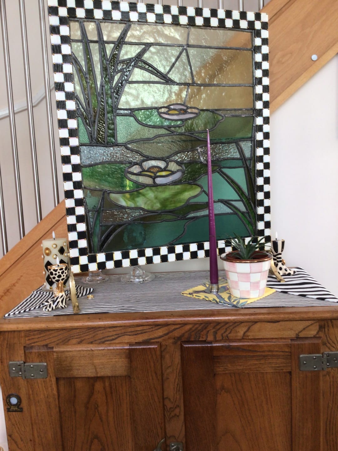 Customer photo review of MacKenzie-Childs Rosy Check Small Garden Pot