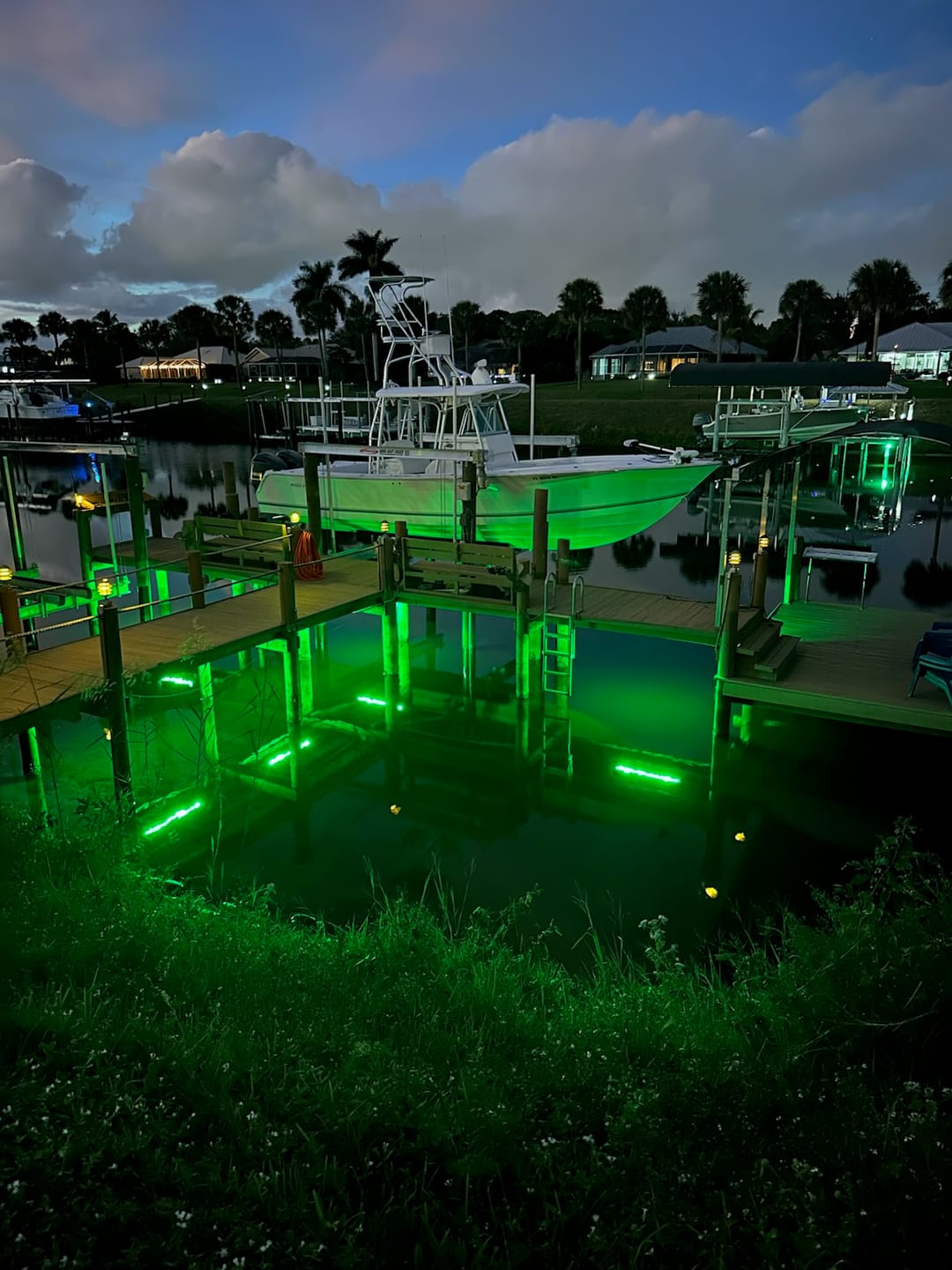 Customer photo review of DM260G DockMaster Above Water Dock Light-Green