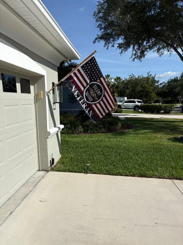 Customer photo review of Silent Service Veteran Flag