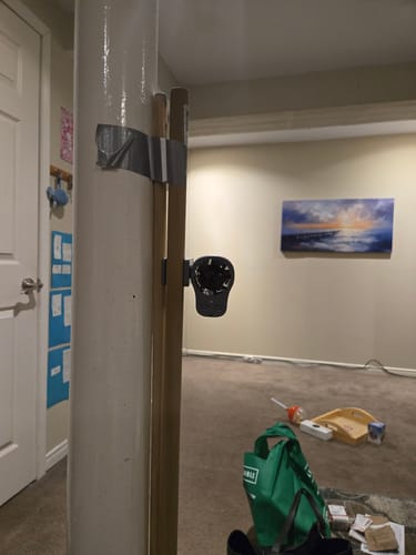 Cooling fan mounted for indoor use