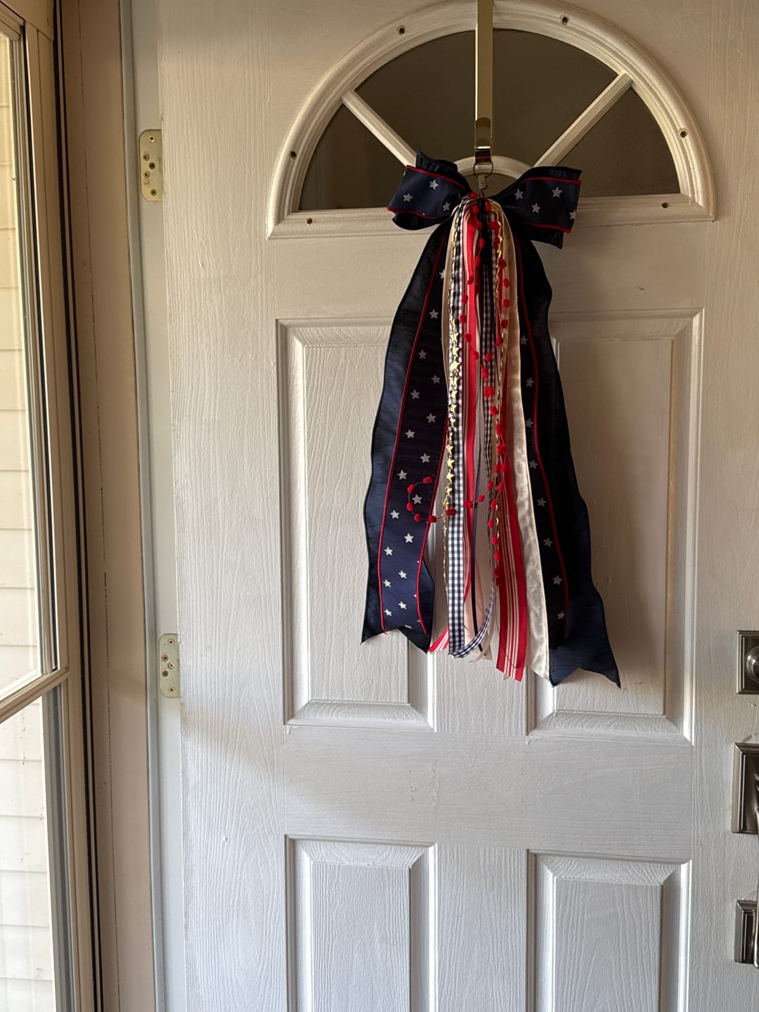 Customer photo review of Old Glory Wreath Ribbon