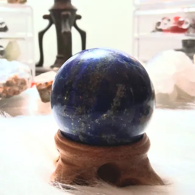 Customer photo review of Lapis Lazuli Sphere