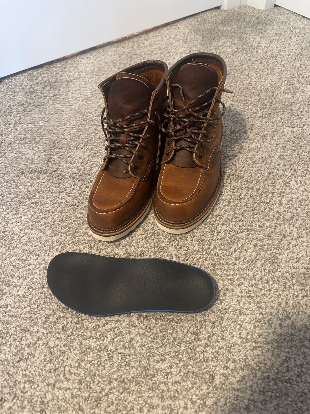 Customer photo review of Custom Orthotic Insoles for Work Boots