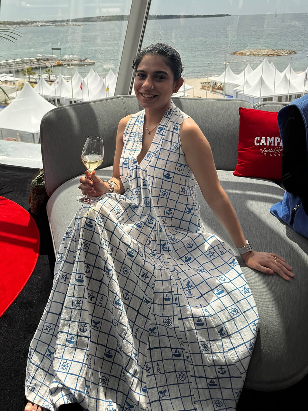 Customer photo review of Zizi Cotton Maxi Dress