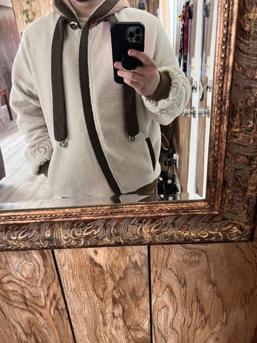 Customer photo review of The Bison Zipper Hoodie Preorder