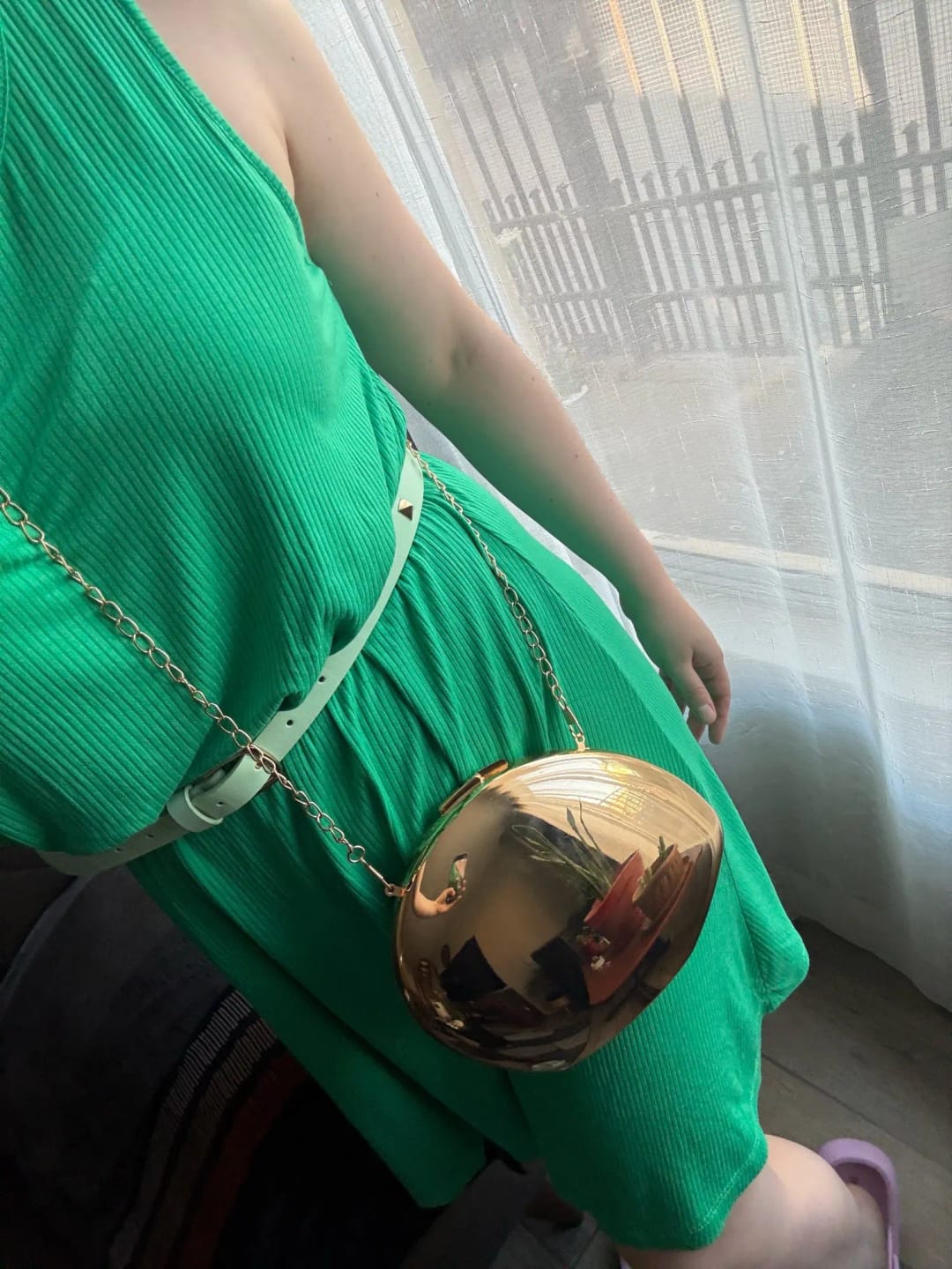 Customer photo review of Celeste Shell Shape Evening Clutch