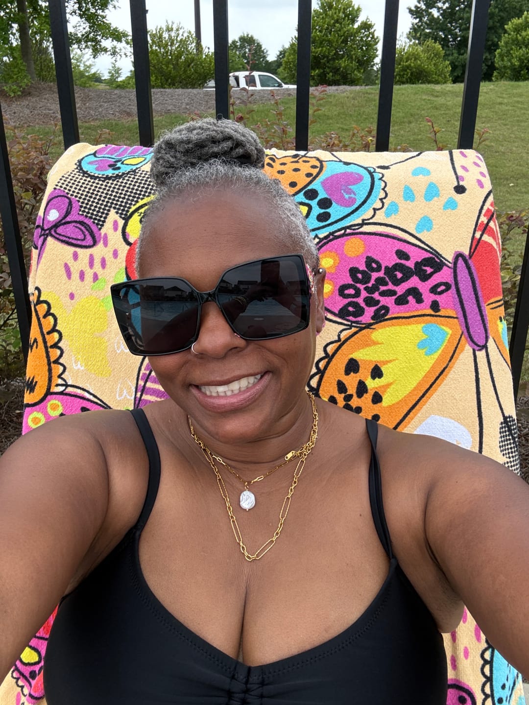 Customer photo review of Hanalei Pearl Coin Paperclip Necklace (Bundle)
