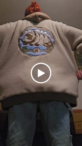 Customer photo review of The Bison Zipper Hoodie Preorder