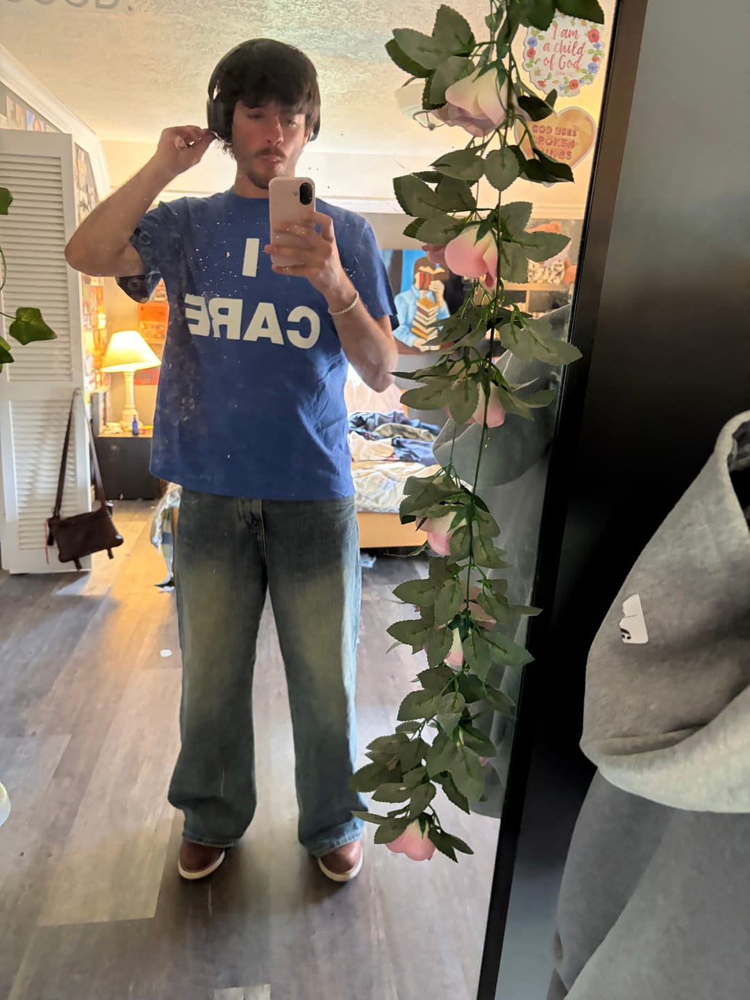 Customer photo review of Washed Denim Yellow Blue