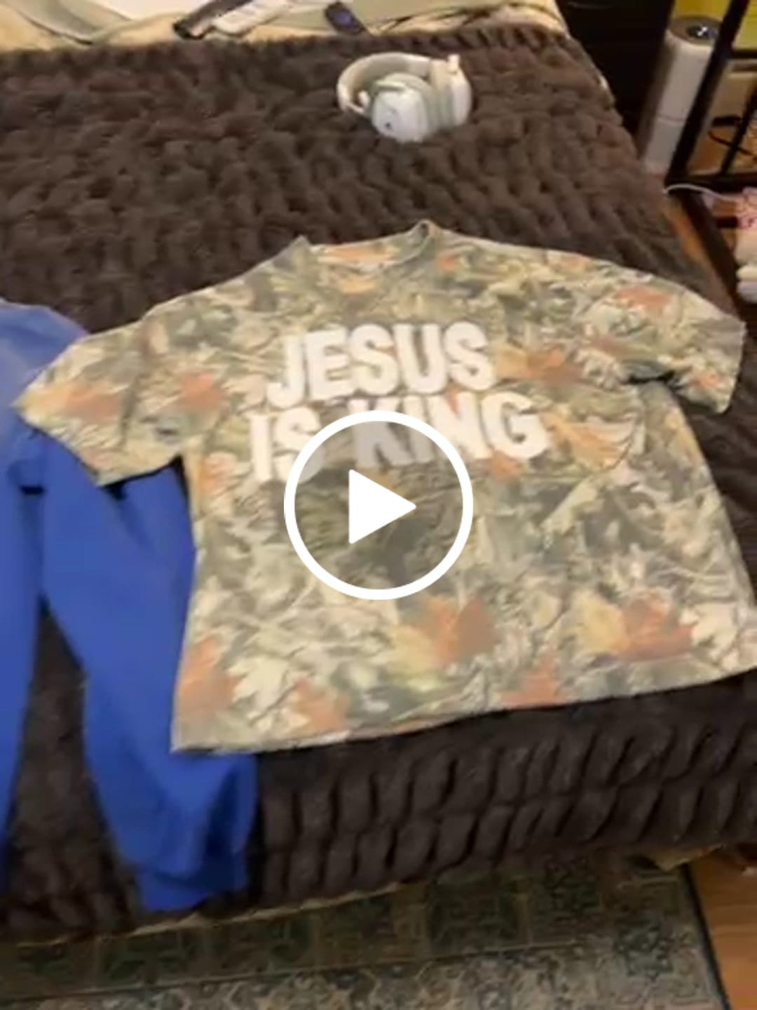 Customer video review of Jesus Saves Patchwork Hoodie