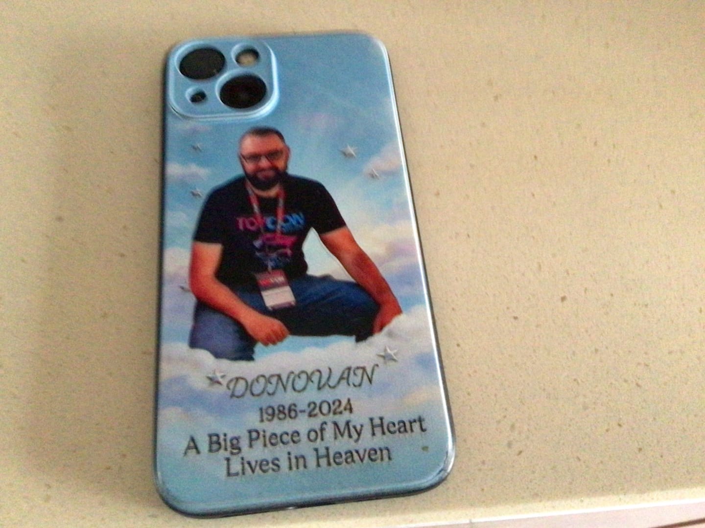 Customer photo review of Custom Photo A Big Piece Of My Heart - Personalized Memorial Full Print Phone Case
