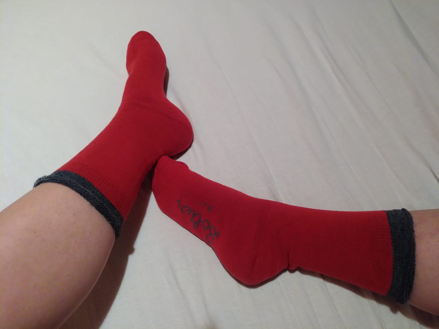 Customer photo review of Kuschelsocke mit Vollplüsch