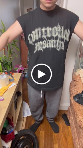Customer video review of Faded Cutoff Off White