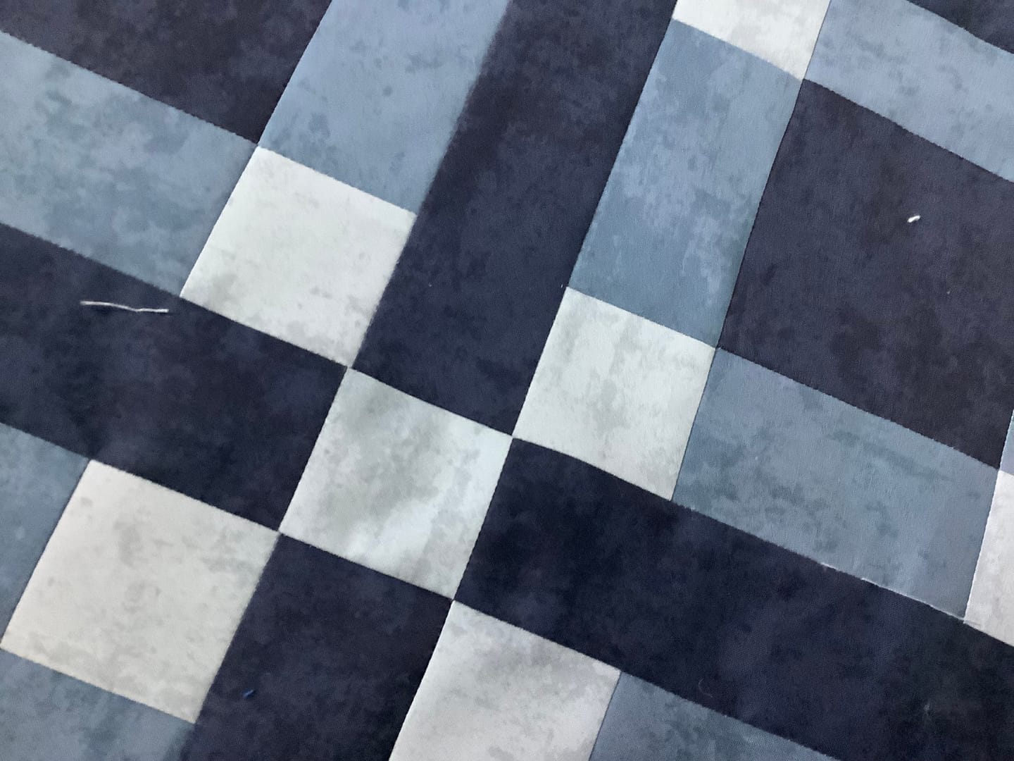 Customer photo review of Lockstep Pre-cut Sew-Ready Quilt Kit | 65"x75"