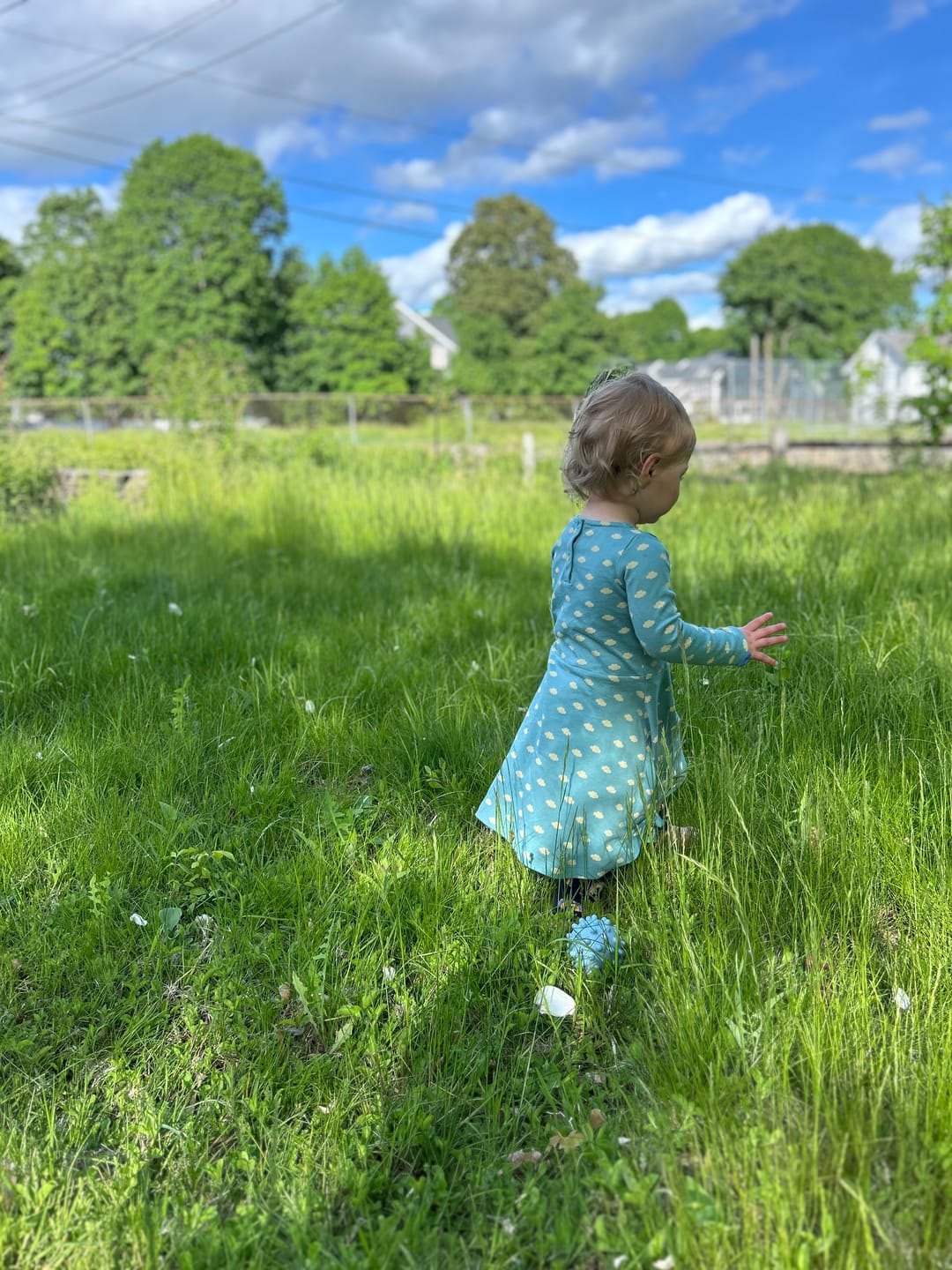 Customer photo review of Fluffy Cloud Long Sleeve Spinny Dress