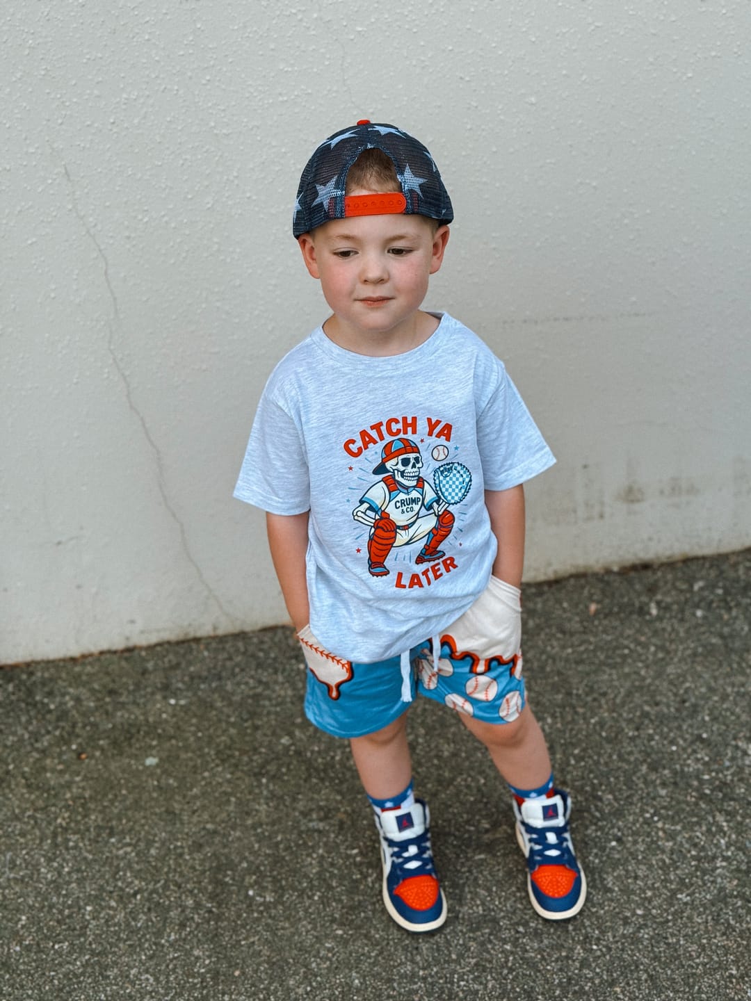 Customer photo review of Catch Ya Later | Ash Grey T-Shirt