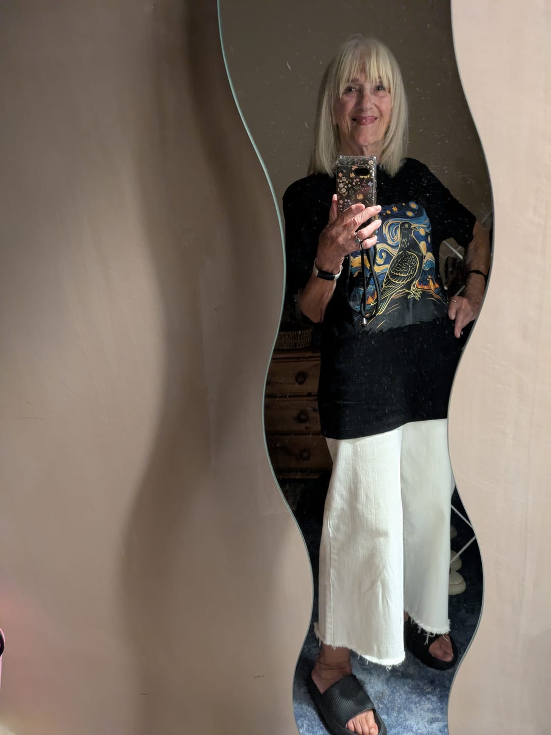 Customer photo review of Van Gough Pigeon T Shirt