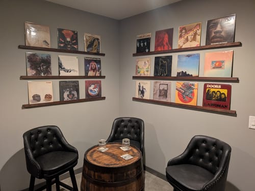 Customer photo review of Vinyl Record Display Shelf