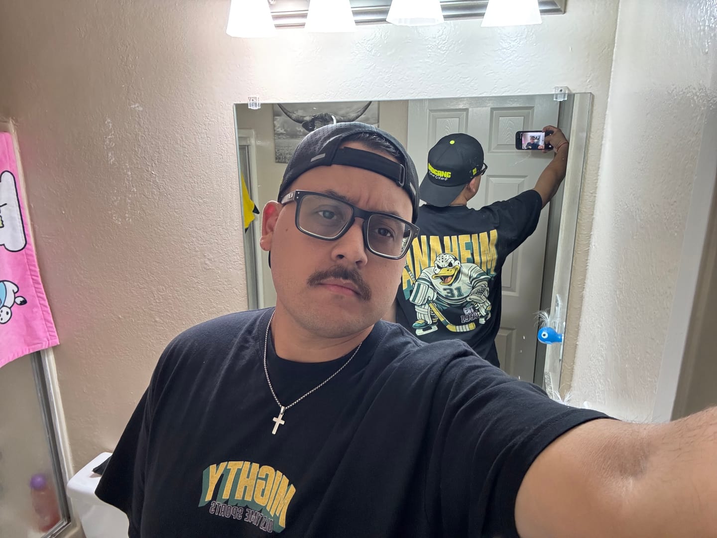 Customer photo review of Mighty Anaheim Hockey v2 T-Shirt