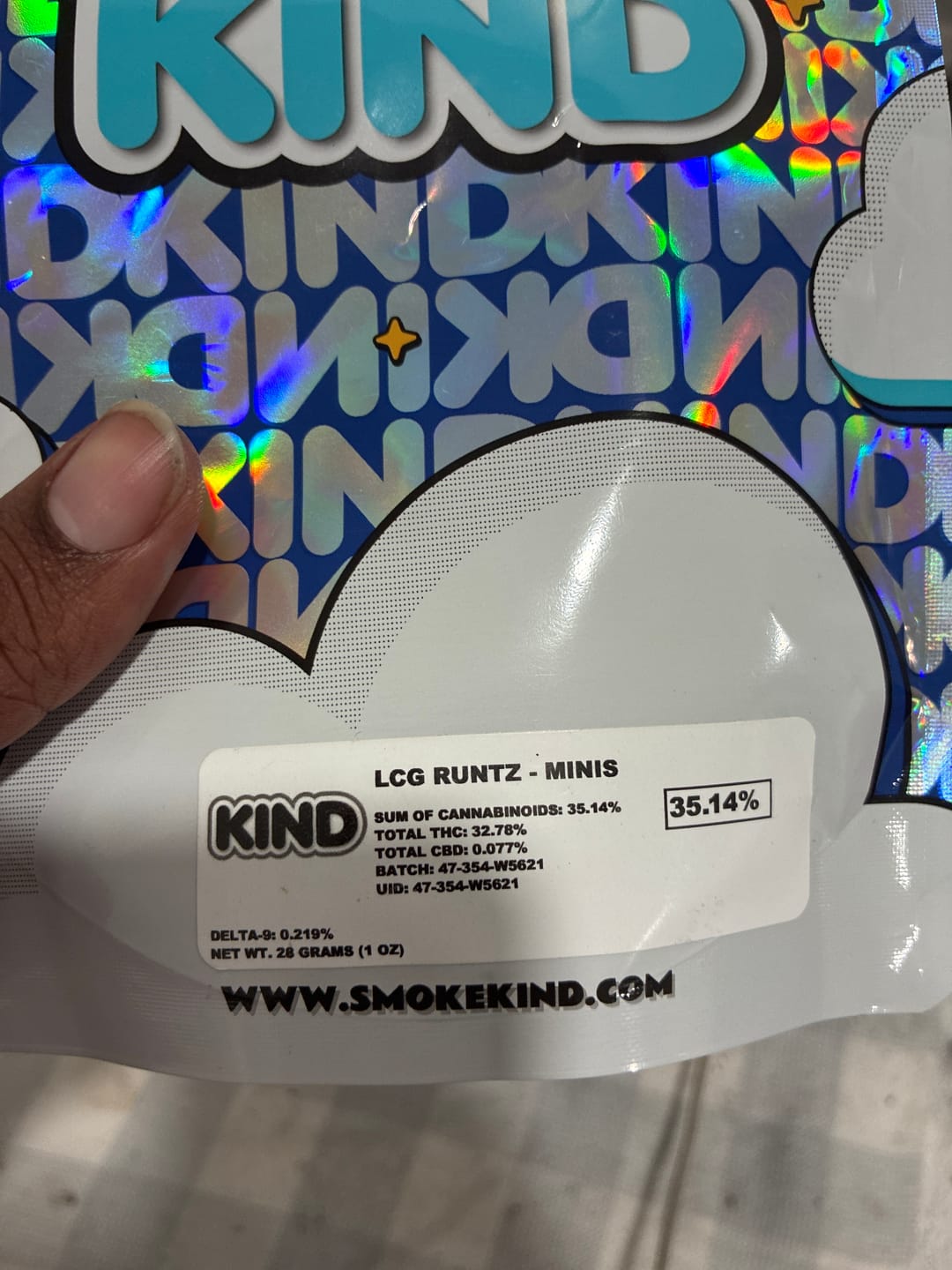 Customer photo review of LCG Runtz - Minis - 28 Grams - Hybrid